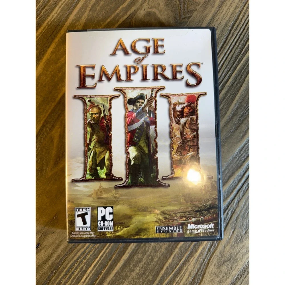 Age of Empires III 2005‎ Microsoft PC Game Software Incomplete Set Discs 2 3